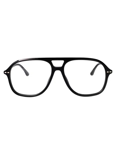 Isabel Marant Black Acetate Glasses In White