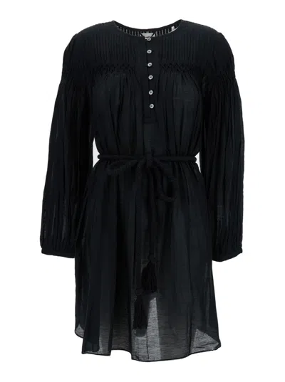 ISABEL MARANT BLACK ADELIANI MINI DRESS
