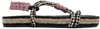 Isabel Marant Black & Beige Waltee Sandals In Black