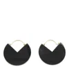 Isabel Marant Two-color Pendant Earrings In Black