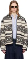 Isabel Marant Black & Off-white Nelkis Jacket In Ecbk