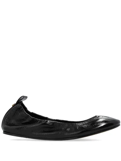 ISABEL MARANT BLACK BELNA LEATHER BALLET FLATS