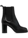 Isabel Marant Black Black Lalix Leather Ankle Boots In Black