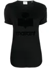 Isabel Marant Relaxed-fit Short-sleeve T-shirt With Bold Graphic In Black