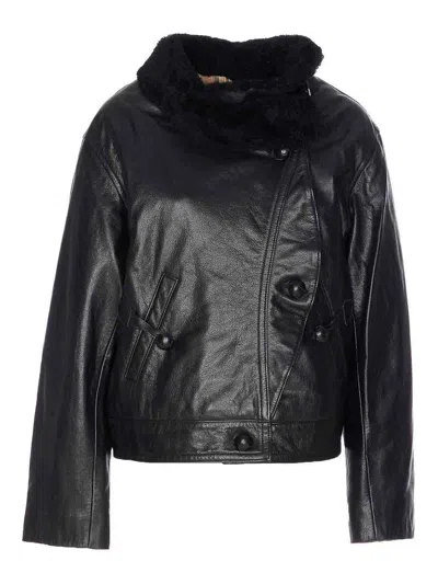 Isabel Marant Black Bryana Leather Jacket