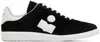 Isabel Marant Black Brycy Sneakers In Faded Black/ecru