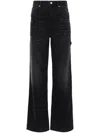 Isabel Marant Belvira Flowing Bootcut Jeans In Black