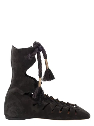 Isabel Marant Black Calf Leather Boots