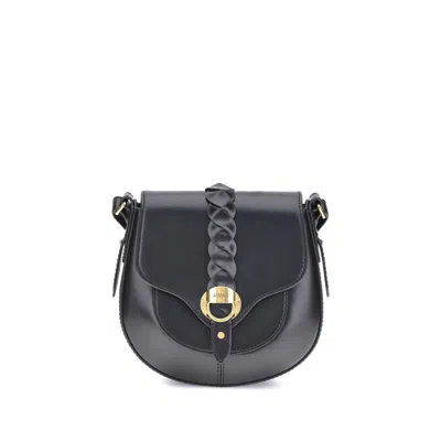 Isabel Marant Black Calf Leather Bos Taurus Shoulder Bag