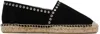Isabel Marant Canae Eyelet-embellished Suede Espadrilles In 01bk Black