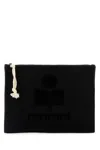 Isabel Marant Black Canvas Netia Pouch