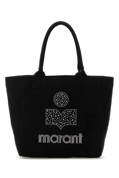 Isabel Marant Black Canvas Small Yenky Shopping Bag