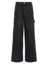 Isabel Marant Black Cargo Jeans In Black