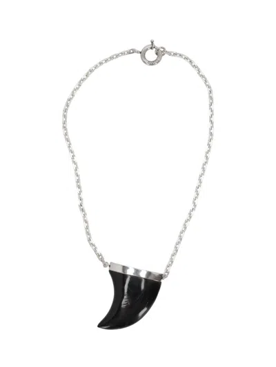 Isabel Marant Ellen Horn Pendant Necklace In Multicolor