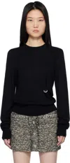 Isabel Marant Round-neck And Long-sleeved Sweater In Black