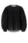Isabel Marant Women's Cotton Blend Gregoria Blouse Top In Black