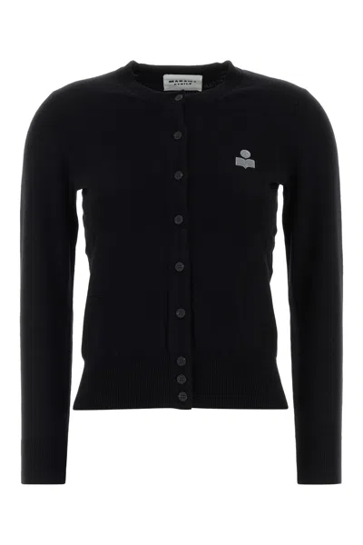 Isabel Marant Black Cotton Blend Mona Cardigan