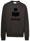 ISABEL MARANT ISABEL MARANT BLACK COTTON BLEND SWEATSHIRT