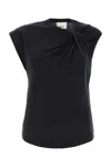 Isabel Marant Black Cotton Nayda T-shirt In Multi