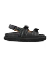Isabel Marant Touch-strap Platform Leather Sandals In Black
