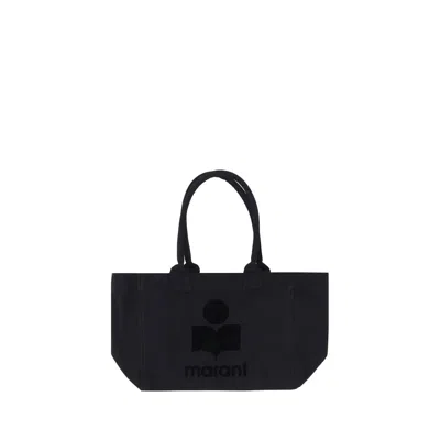 Isabel Marant Black Cotton Shoulder Bag