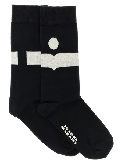 ISABEL MARANT BLACK COTTON SOCKS CLOTHING