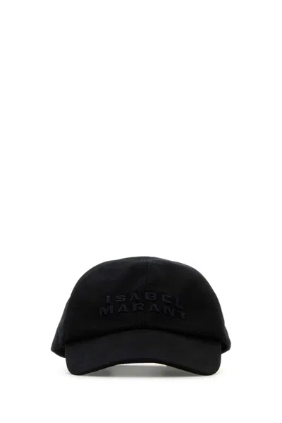 Isabel Marant Woman Black Cotton Tedji Baseball Cap