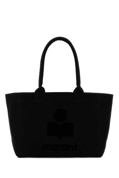 Isabel Marant Black Cotton Yenky Zipped Shopping Bag