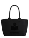 Isabel Marant Black Cotton Yenky Zipped Shopping Bag
