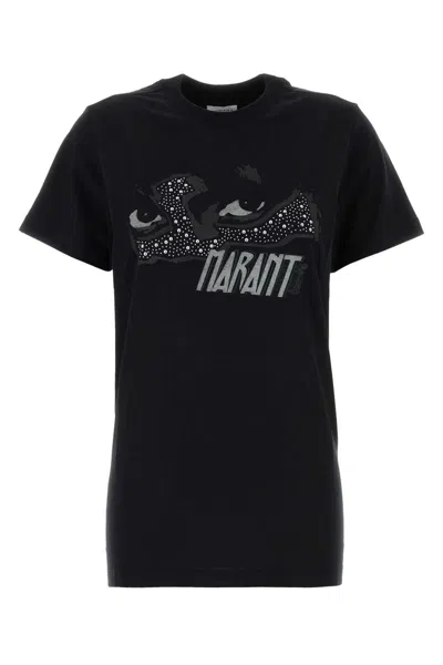 ISABEL MARANT BLACK COTTON ZOELINE T-SHIRT