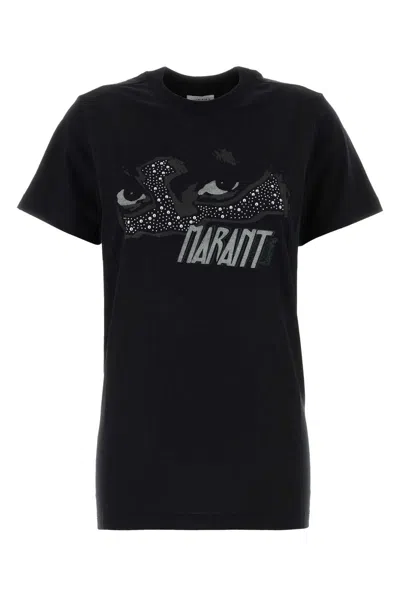Isabel Marant Black Cotton Zoeline T-shirt