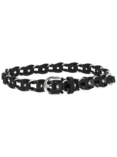Isabel Marant Black Cow Leather Belt