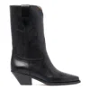 Isabel Marant Black Cow Leather Boots In Black