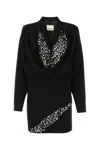 Isabel Marant Lazeli Draped Sequin-embellished Crepe Mini Dress