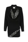 Isabel Marant Black Crepe Lazeli Mini Dress In Black