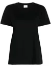 Isabel Marant Ribbed Cotton T-shirt In Black
