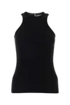 Isabel Marant Black Stretch Wool Blend Zalana Top In Black