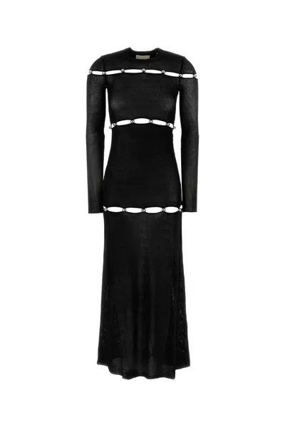 ISABEL MARANT BLACK CROCHET ELMIRE DRESS
