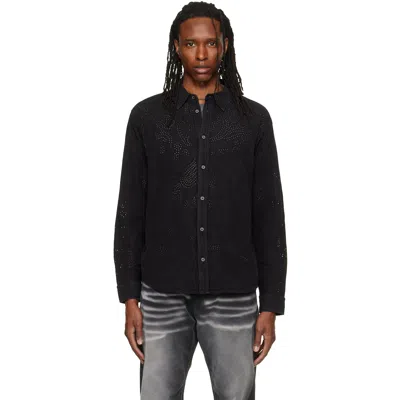 Isabel Marant Black Cybilio Denim Shirt In Red