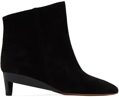 Isabel Marant Deyan Suede Ankle Boots In Black