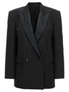 Isabel Marant Fevim Wool Double-breasted Blazer In Black