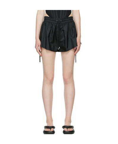 ISABEL MARANT BLACK DRAWSTRING WAIST SHORTS