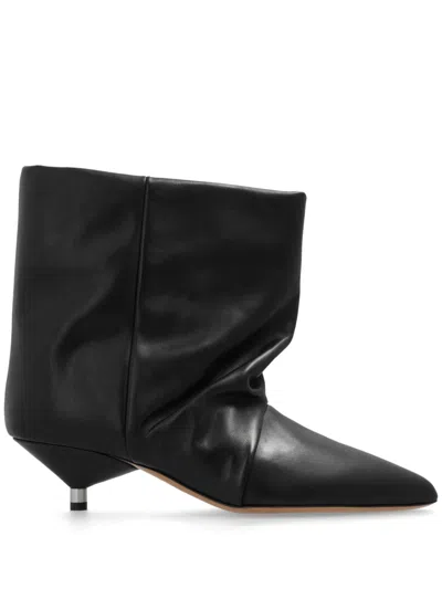 ISABEL MARANT BLACK EBBI ANKLE BOOTS