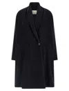 Isabel Marant Black Elise Wool Double-breasted Coat In Black