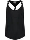Isabel Marant Knotted Back Racerback Top In Black
