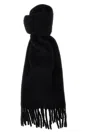 Isabel Marant Firny Scarf With Fringes In Black