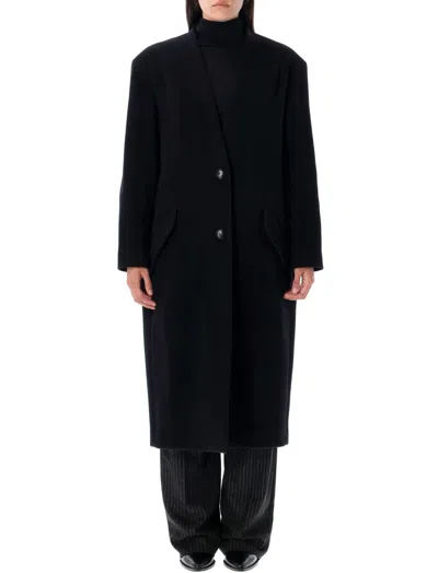 Isabel Marant Black Florane Wool Coat