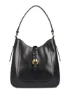 Isabel Marant Black Hobo Bag With Braided Detail And Adjustable Strap In Black