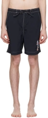 Isabel Marant Black Hydra Swim Shorts In 01bk