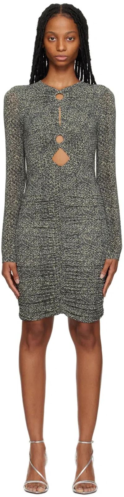 Isabel Marant Cut-out Silhouette Mini Dress In 01bk Black